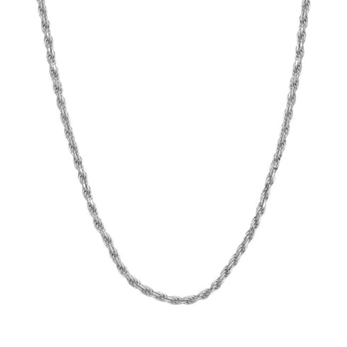 CORD CHAIN NECKLACE SILVER